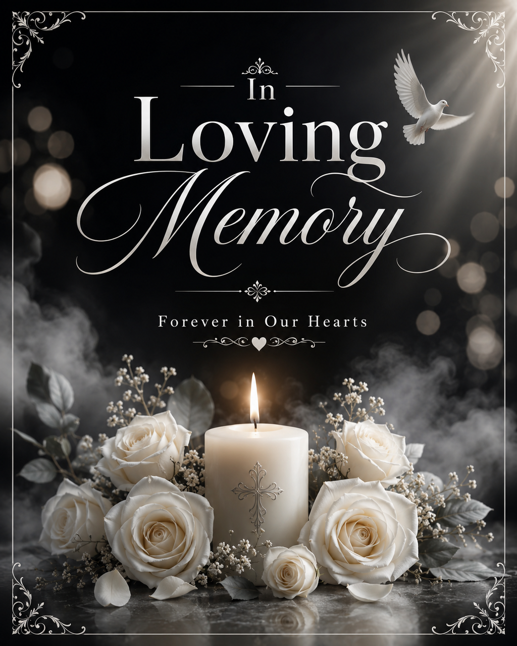Custom Memorial Garden Flag - In Loving Memory Personalized Photo Flag Double Sided