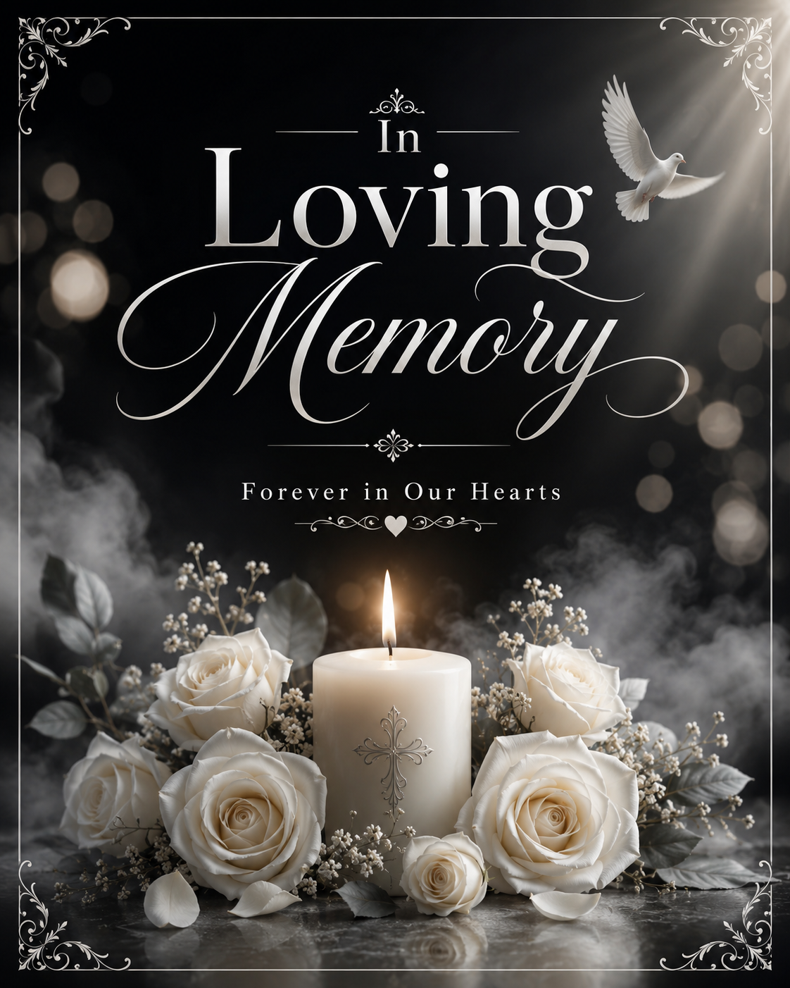 Custom Memorial Garden Flag - In Loving Memory Personalized Photo Flag Double Sided