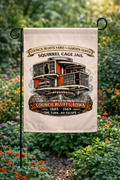 Squirrel Cage Jail Yard and Garden Flag