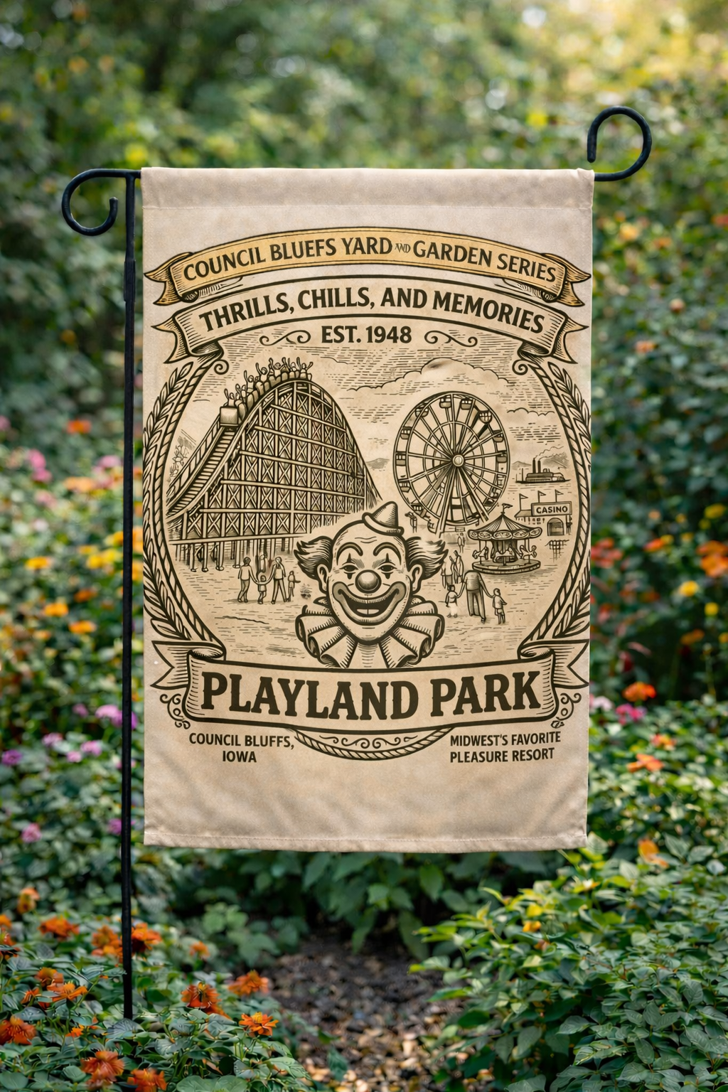 Playland Park Lawn and Garden Flag
