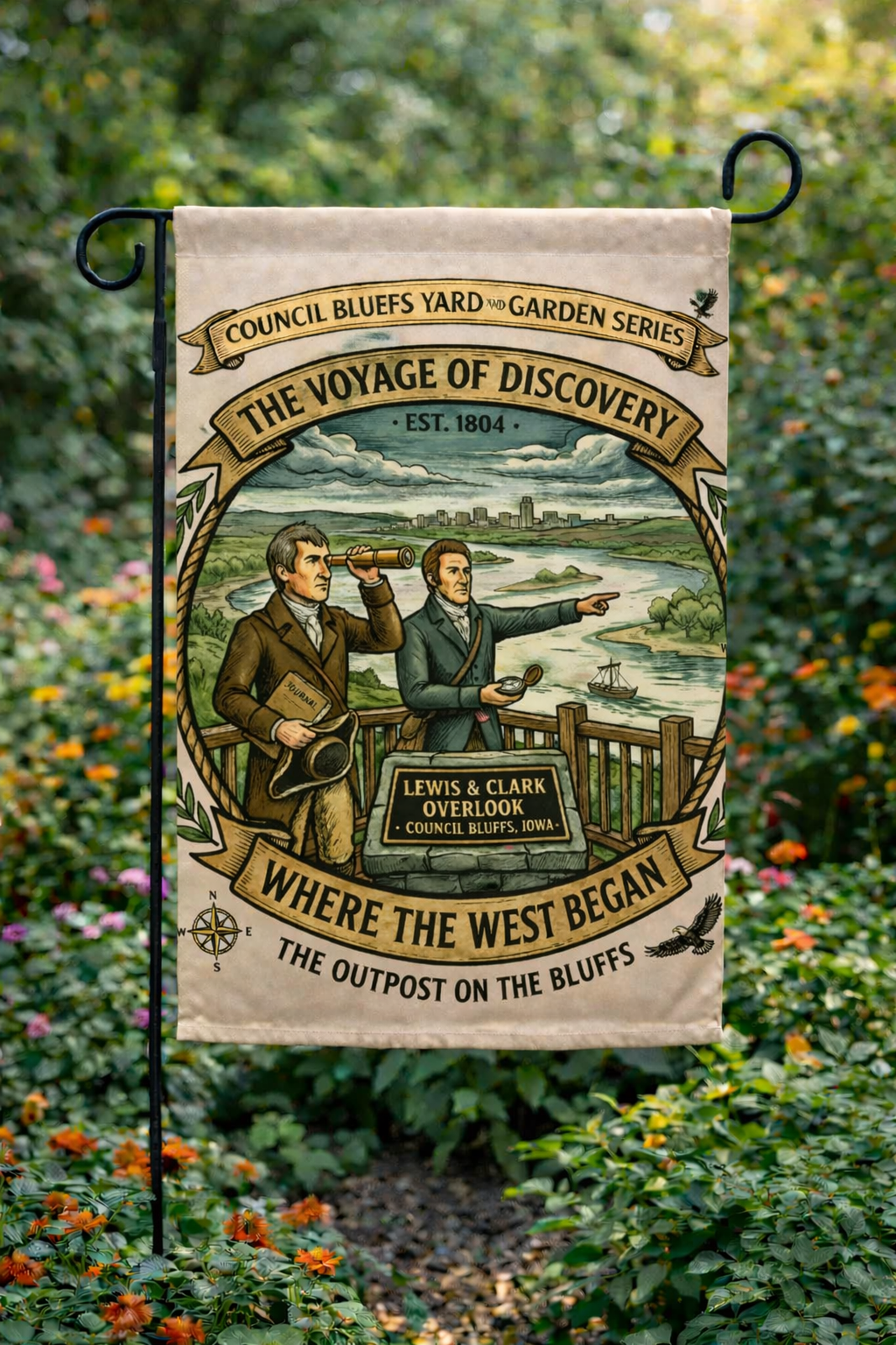 Lewis and Clark Lawn and garden Flag