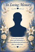 Custom Memorial Garden Flag - In Loving Memory Personalized Photo Flag Double Sided