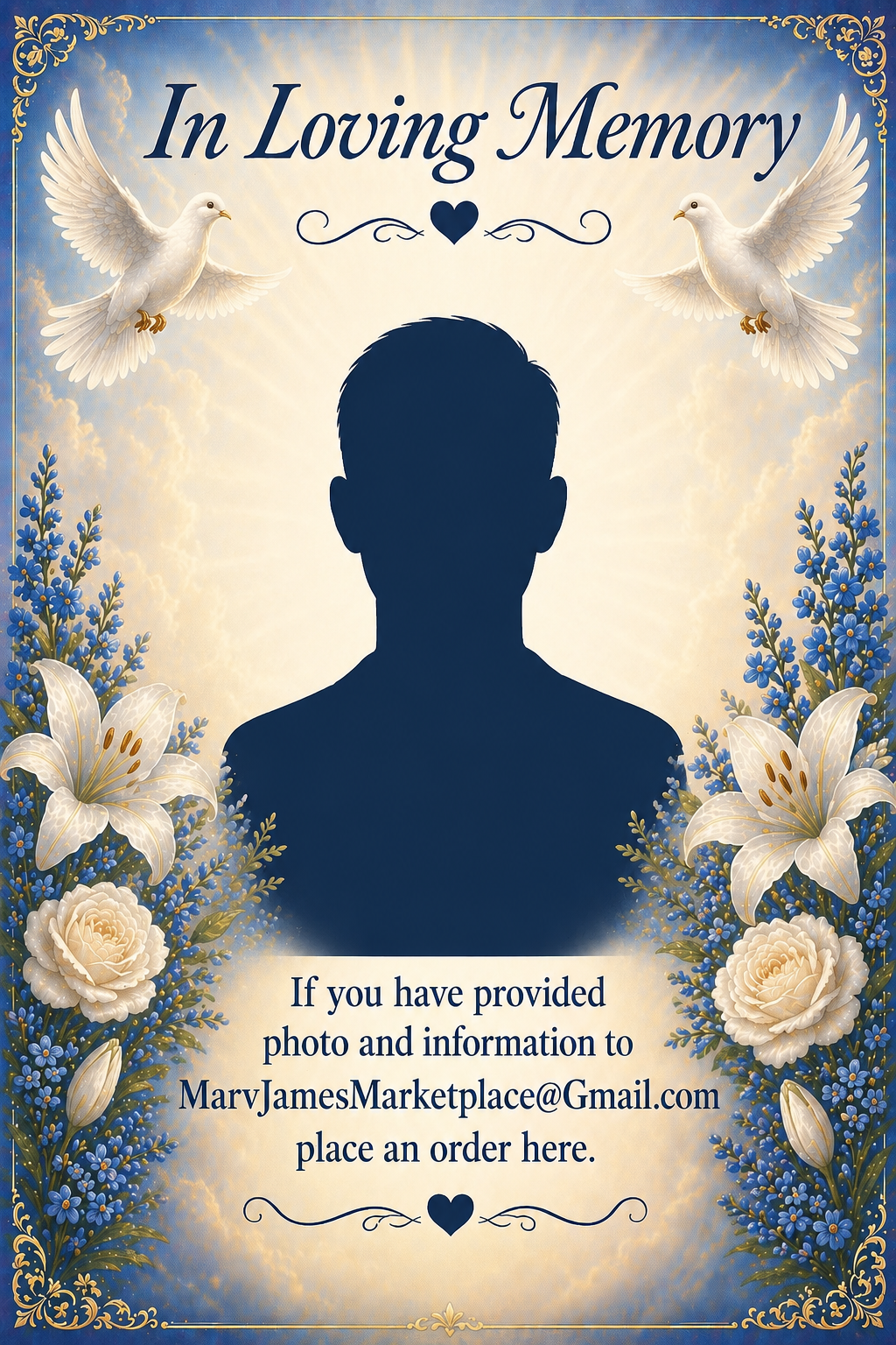 Custom Memorial Garden Flag - In Loving Memory Personalized Photo Flag Double Sided