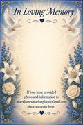 Custom Memorial Garden Flag - In Loving Memory Personalized Photo Flag Double Sided