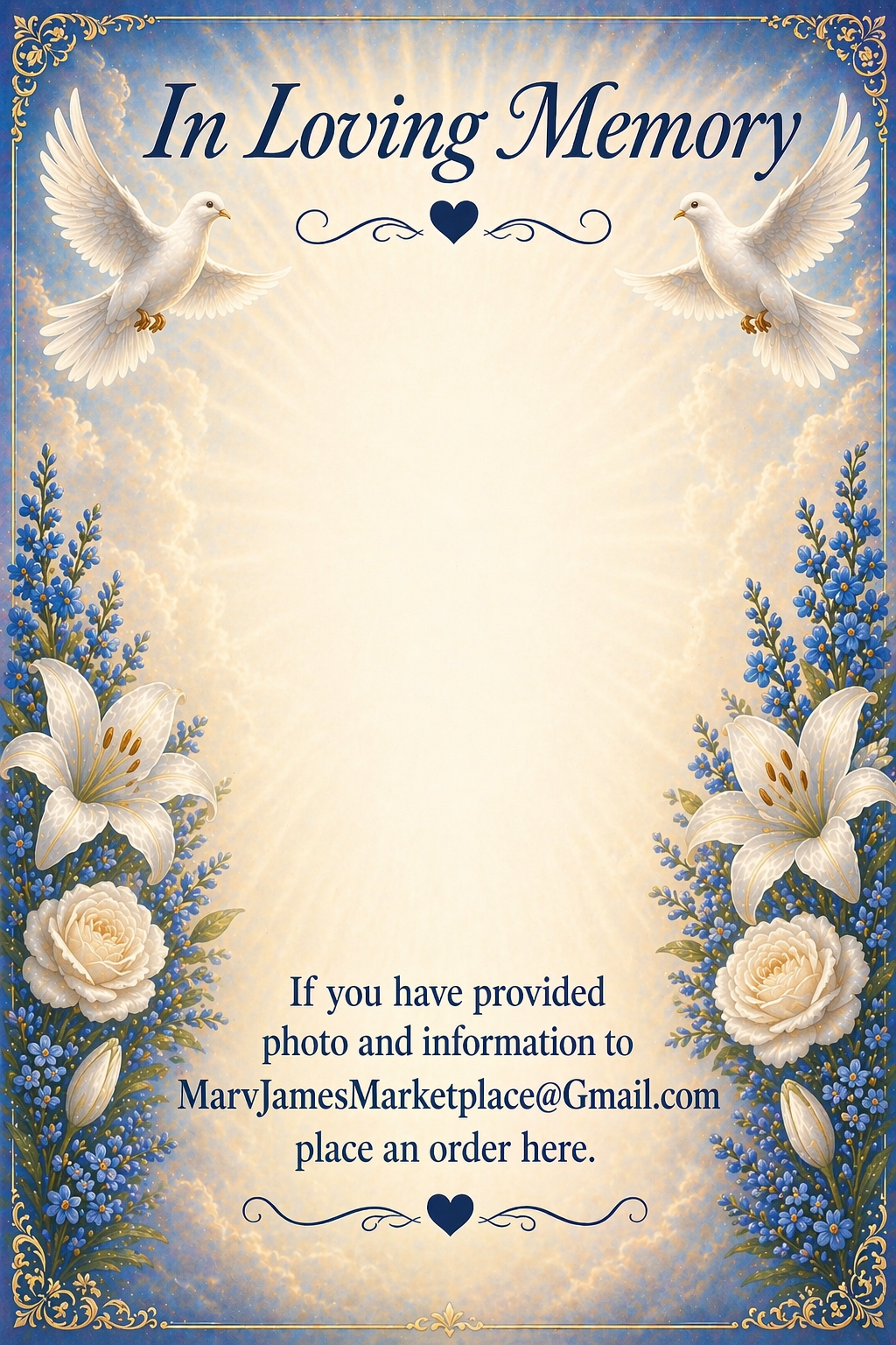 Custom Memorial Garden Flag - In Loving Memory Personalized Photo Flag Double Sided