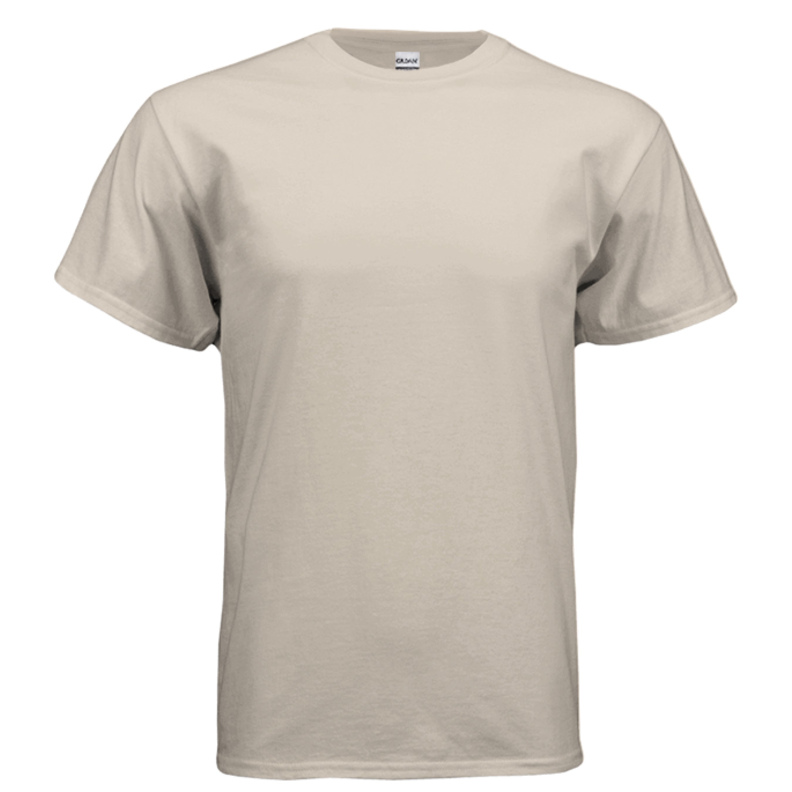 Gildan G500 Adult T-Shirt plain beige cotton classic fit tee