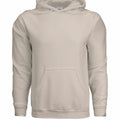 Gildan G185 Heavy Blend beige hoodie with double-lined hood and pouch pocket