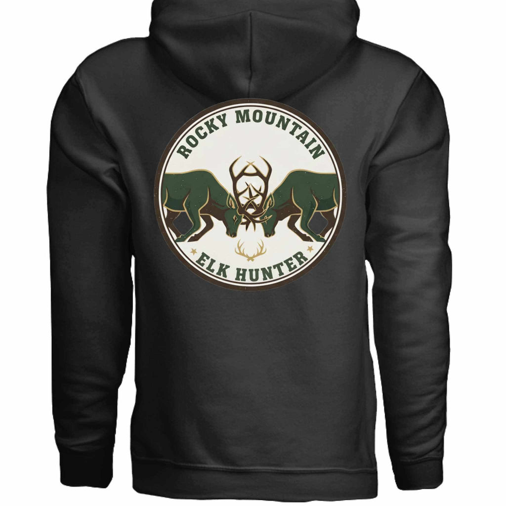 BLACK - BACK Elk Hunter LS T-Shirt