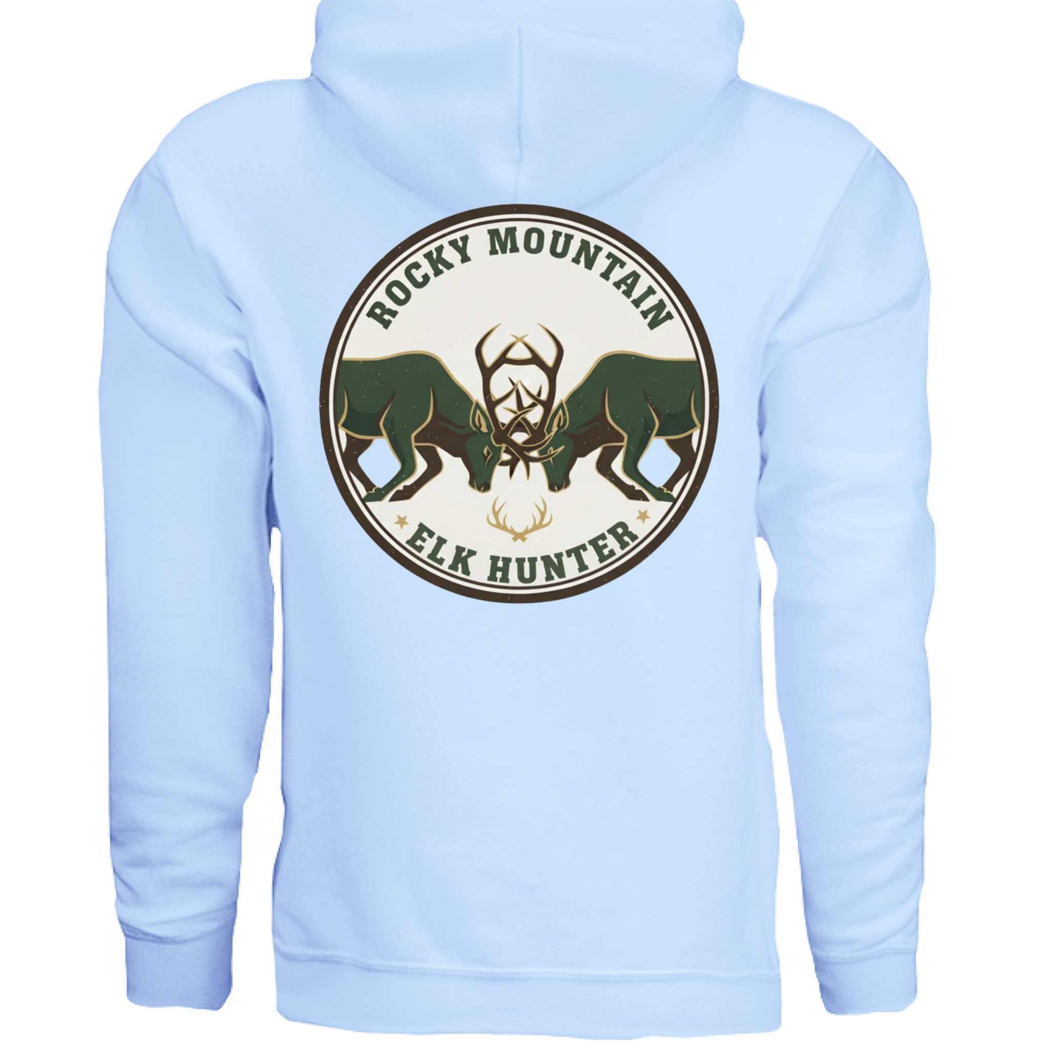 LIGHT BLUE - BACK Elk Hunter LS T-Shirt