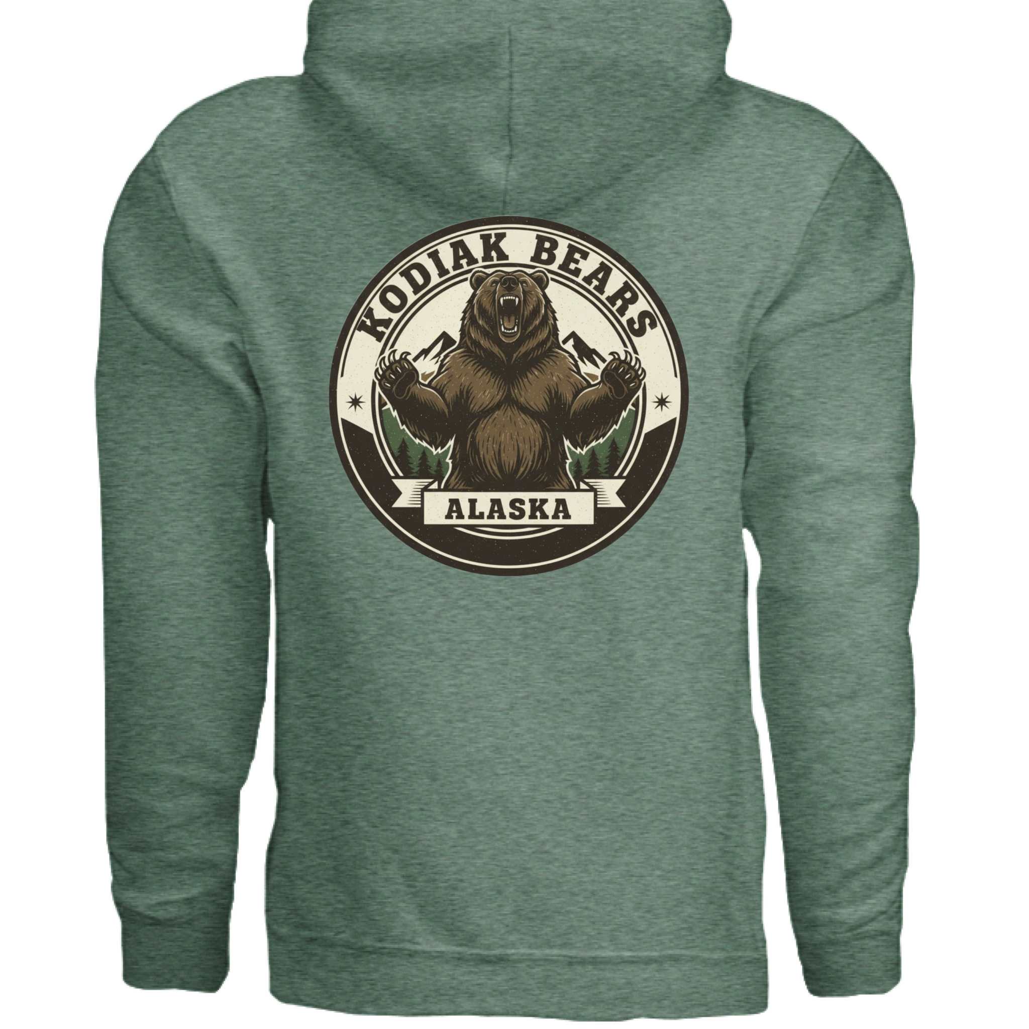 Heather Sport Dark Green - BACK