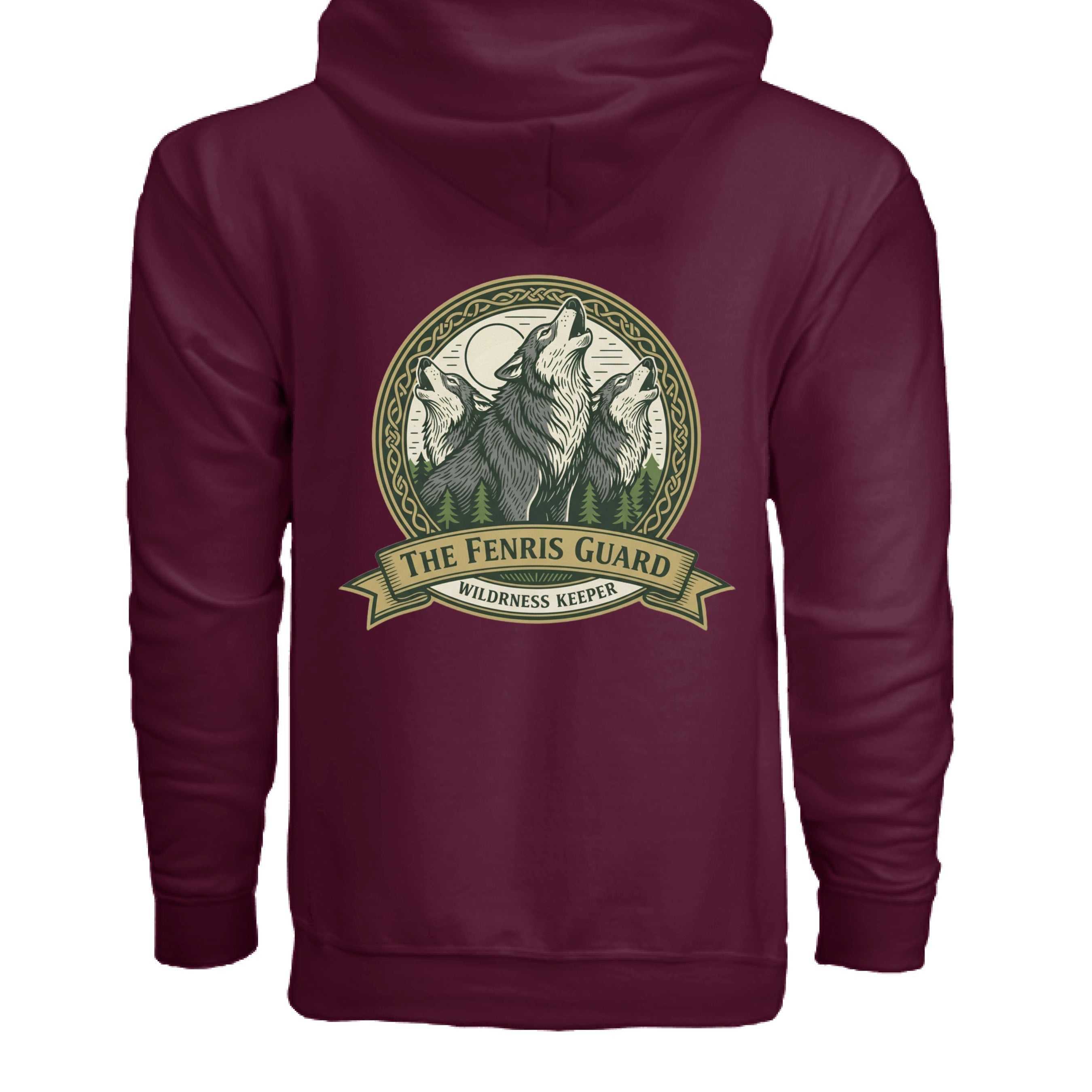 MAROON - BACK Gildan G186 Adult Heavy Blend