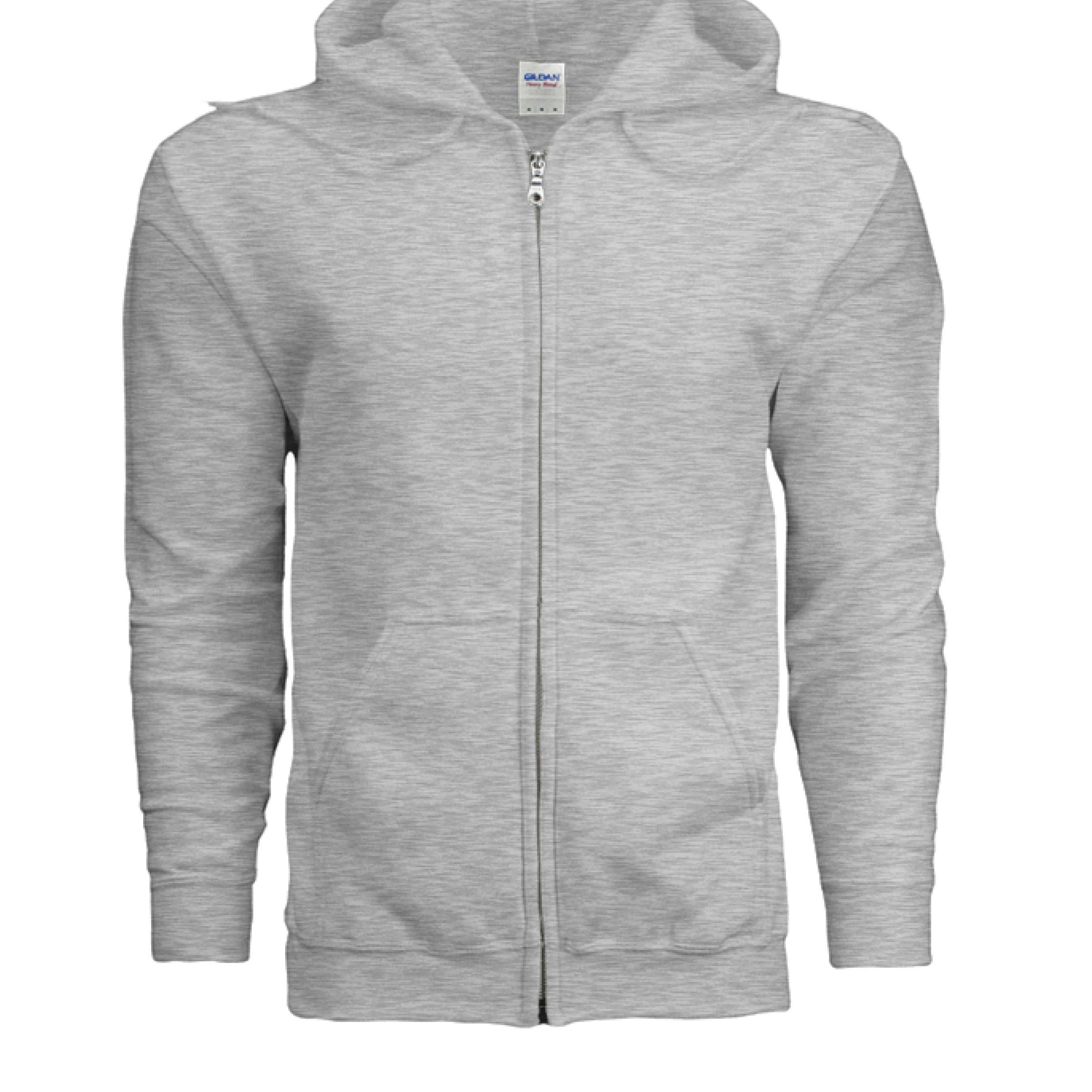 ASH - FRONT Gildan G186 Adult Heavy Blend