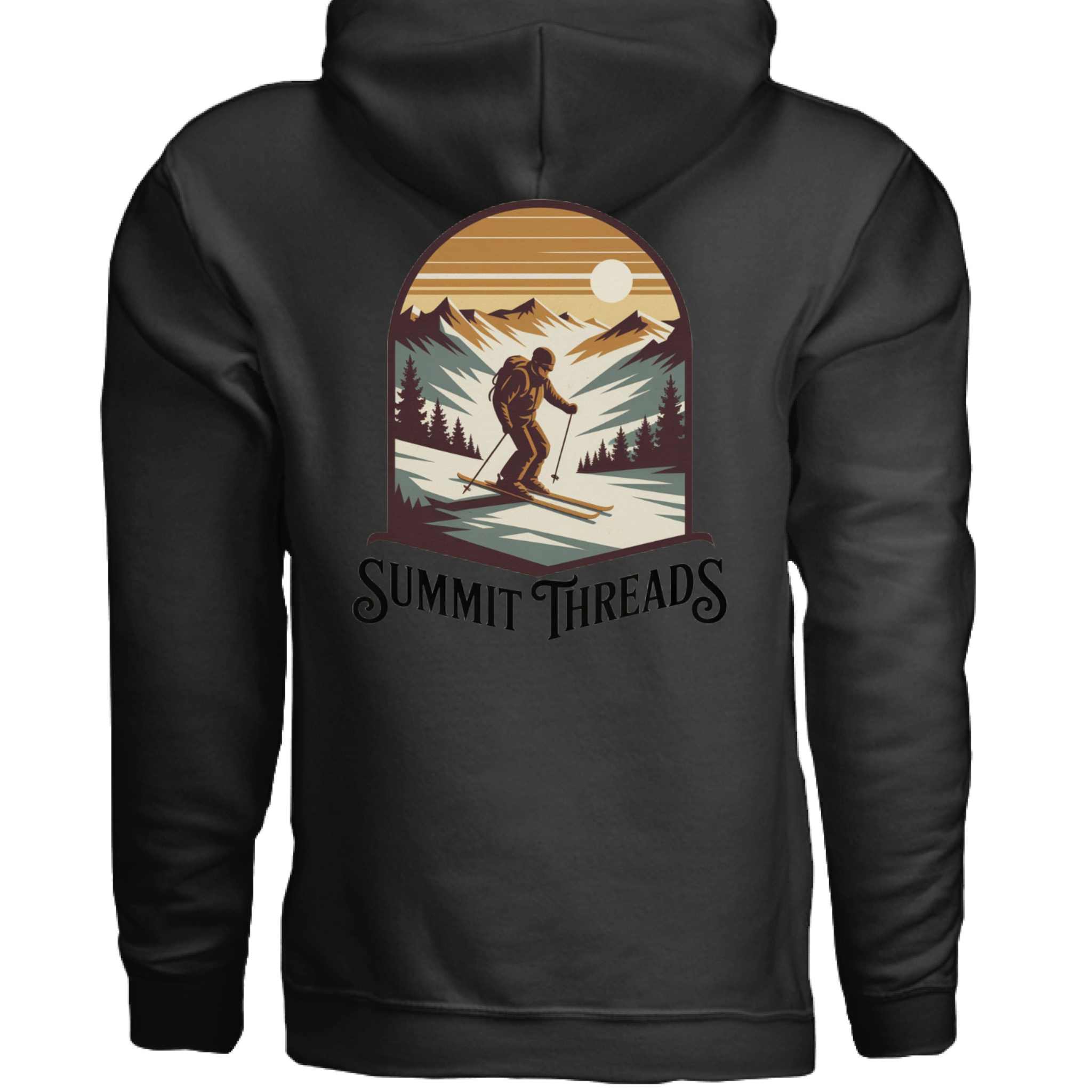 BLACK - BACK Gildan G185 Hood