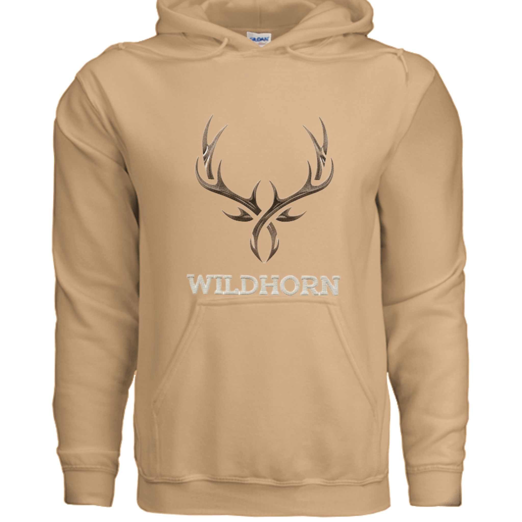 Old Gold - FRONT Gildan G185 Adult Heavy Blend