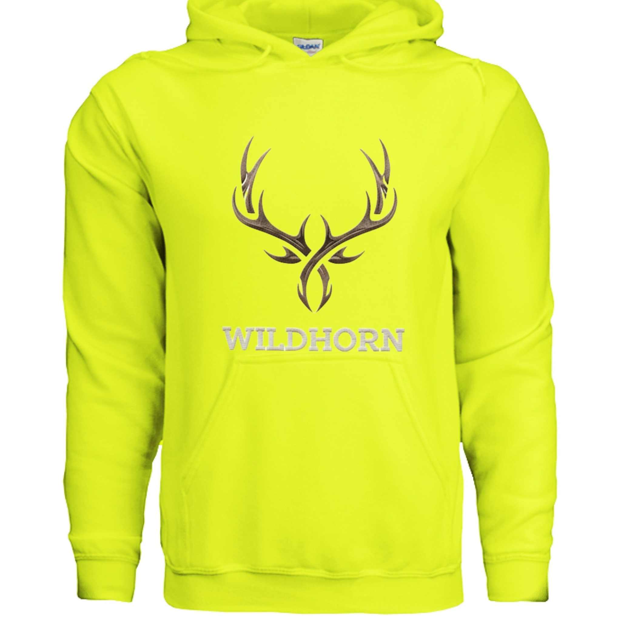 SAFETY GREEN - FRONT Gildan G185 Adult Heavy Blend