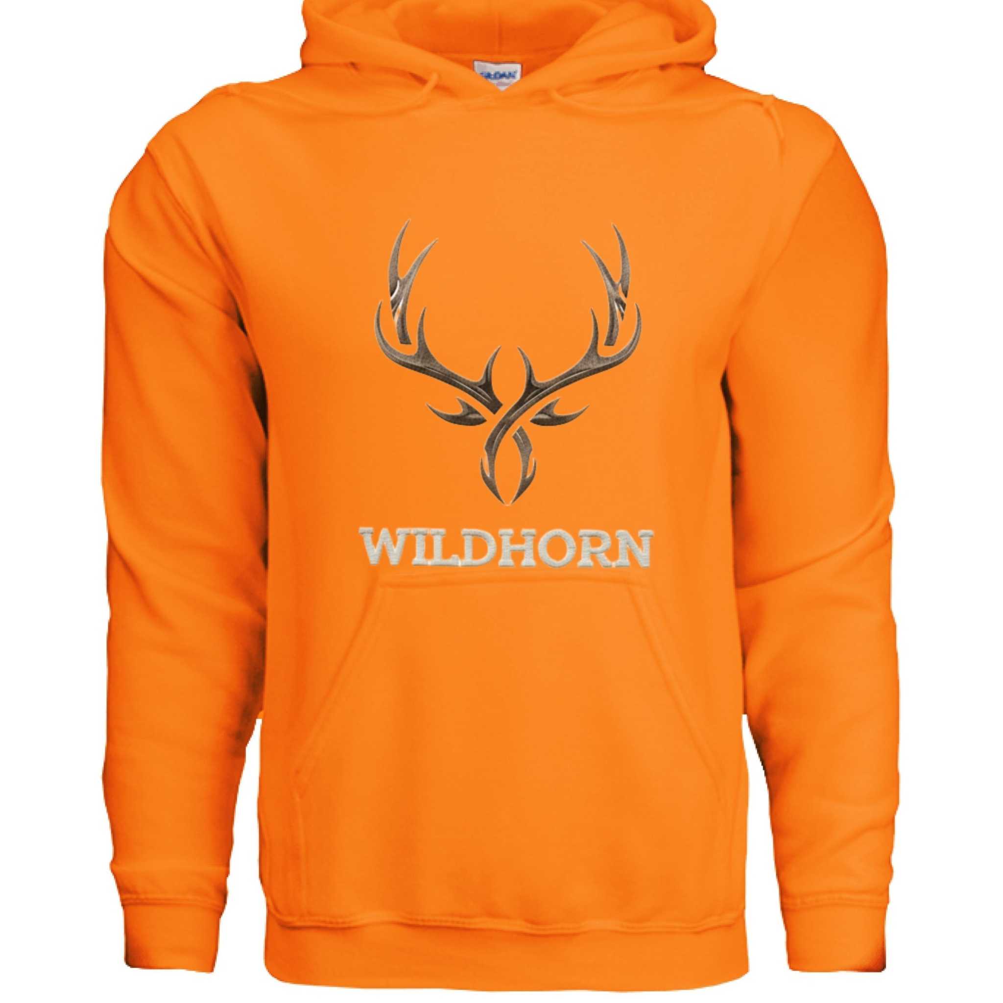 SAFETY ORANGE - FRONT Gildan G185 Adult Heavy Blend