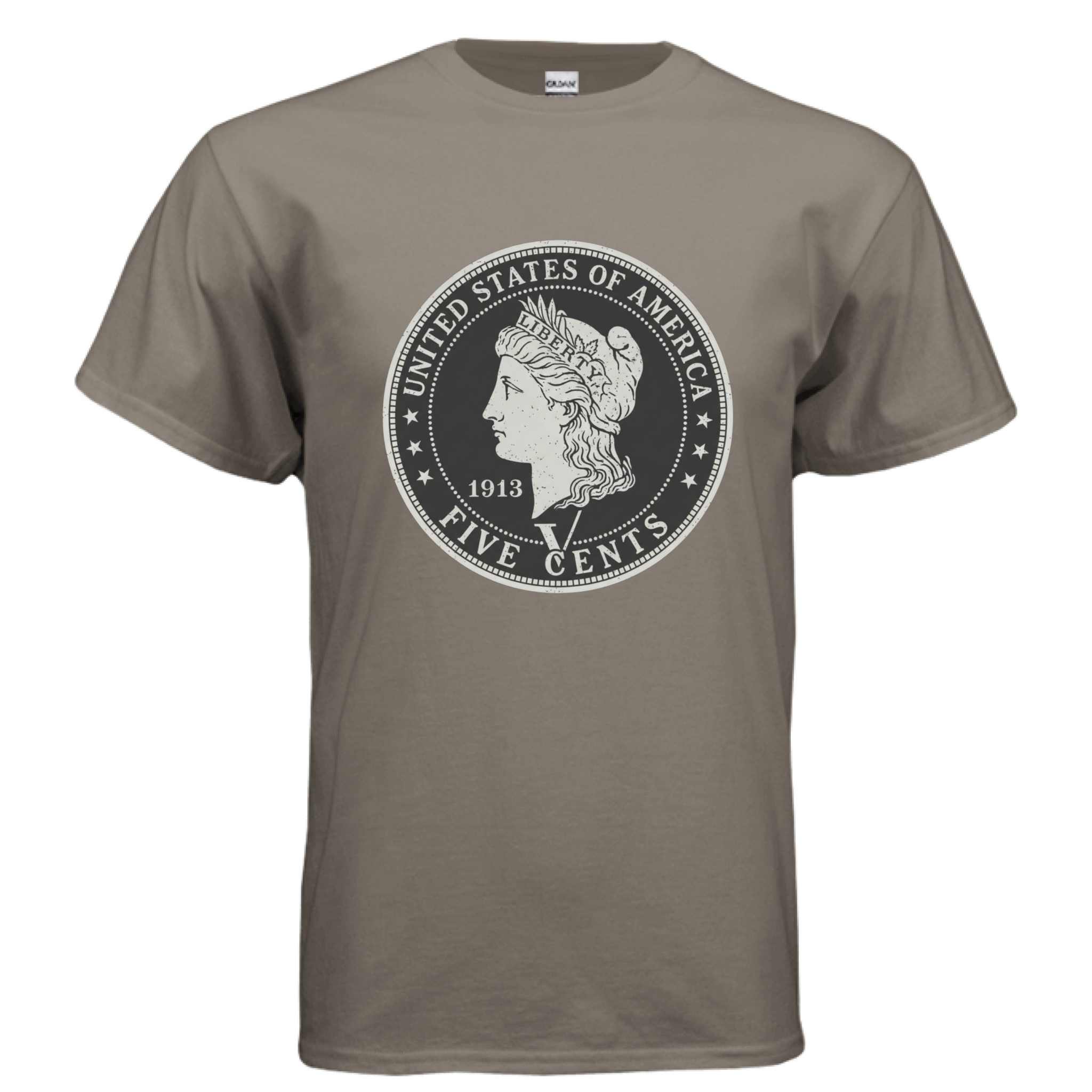 BROWN SAVANA - FRONT Gildan G500 Adult T-Shirt