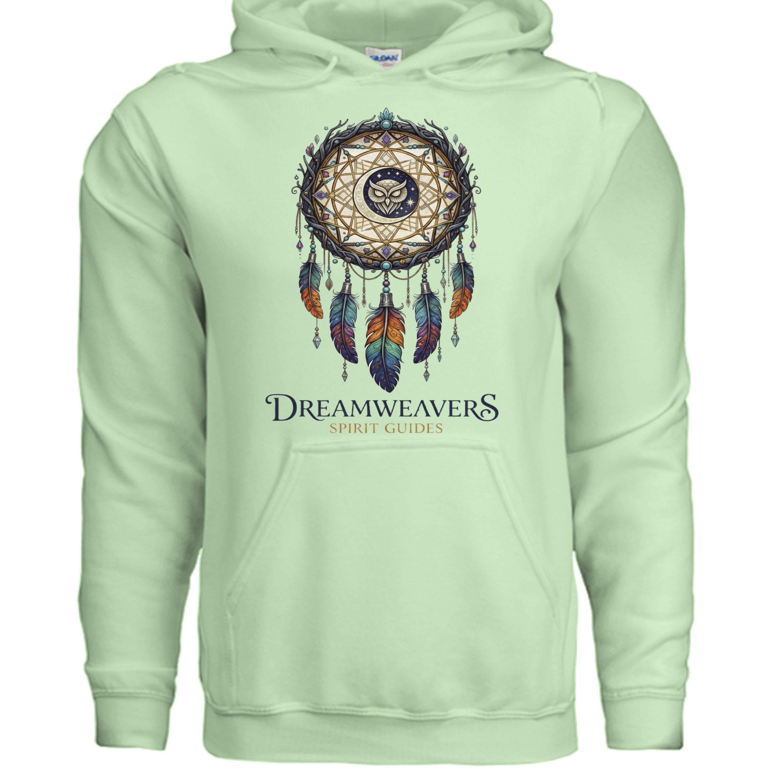 Mint Green - FRONT Gildan G185 Adult Heavy Blend