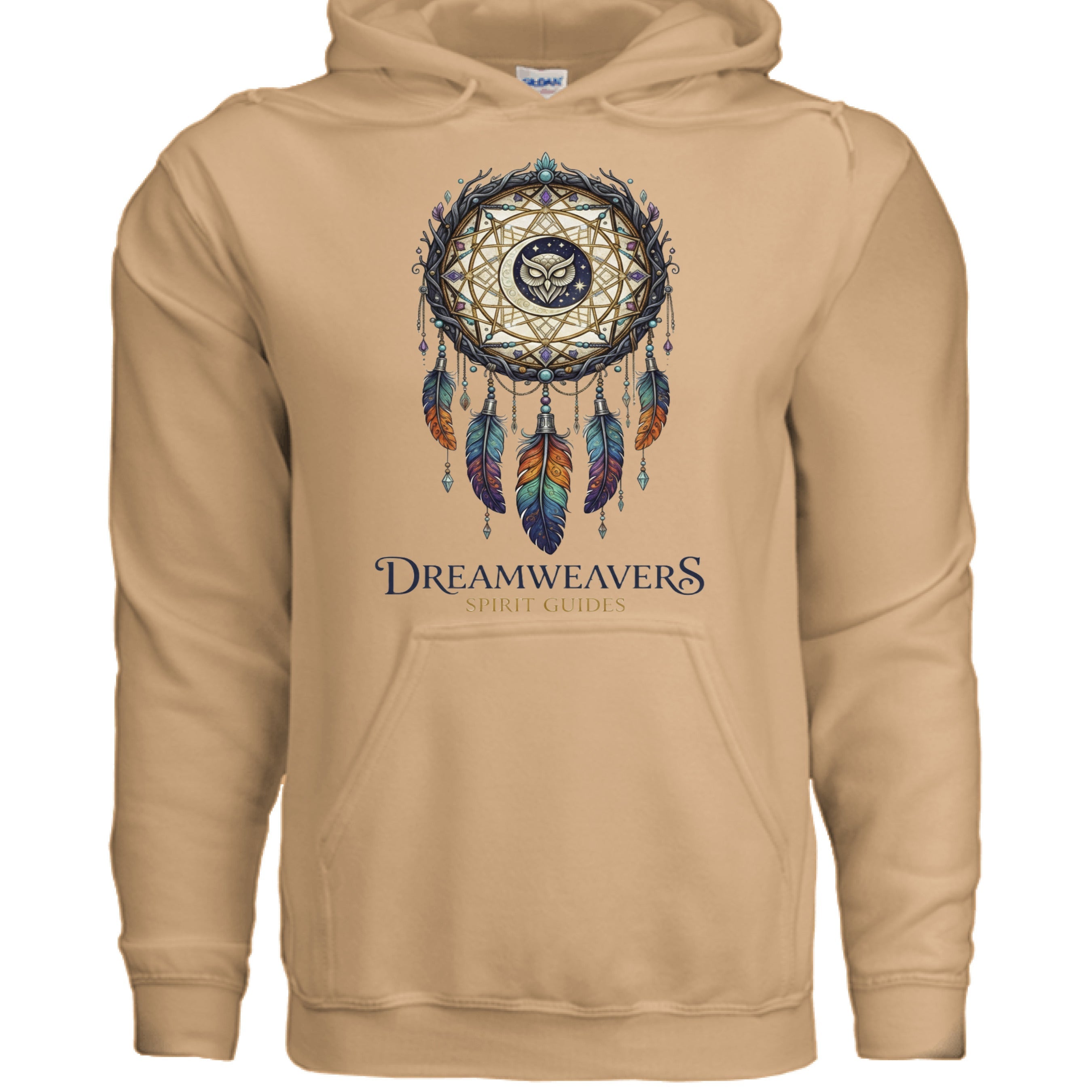 Old Gold - FRONT Gildan G185 Adult Heavy Blend