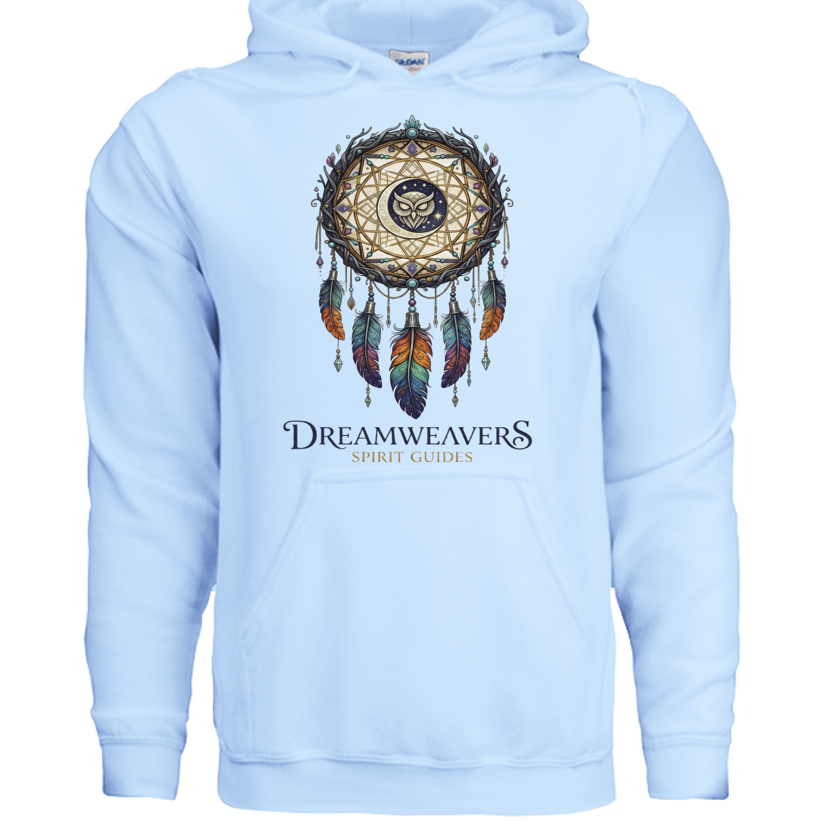 LIGHT BLUE - FRONT Gildan G185 Adult Heavy Blend