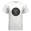 White Gildan G500 Adult T-Shirt with Ancestry tree design and "Are we related" text
