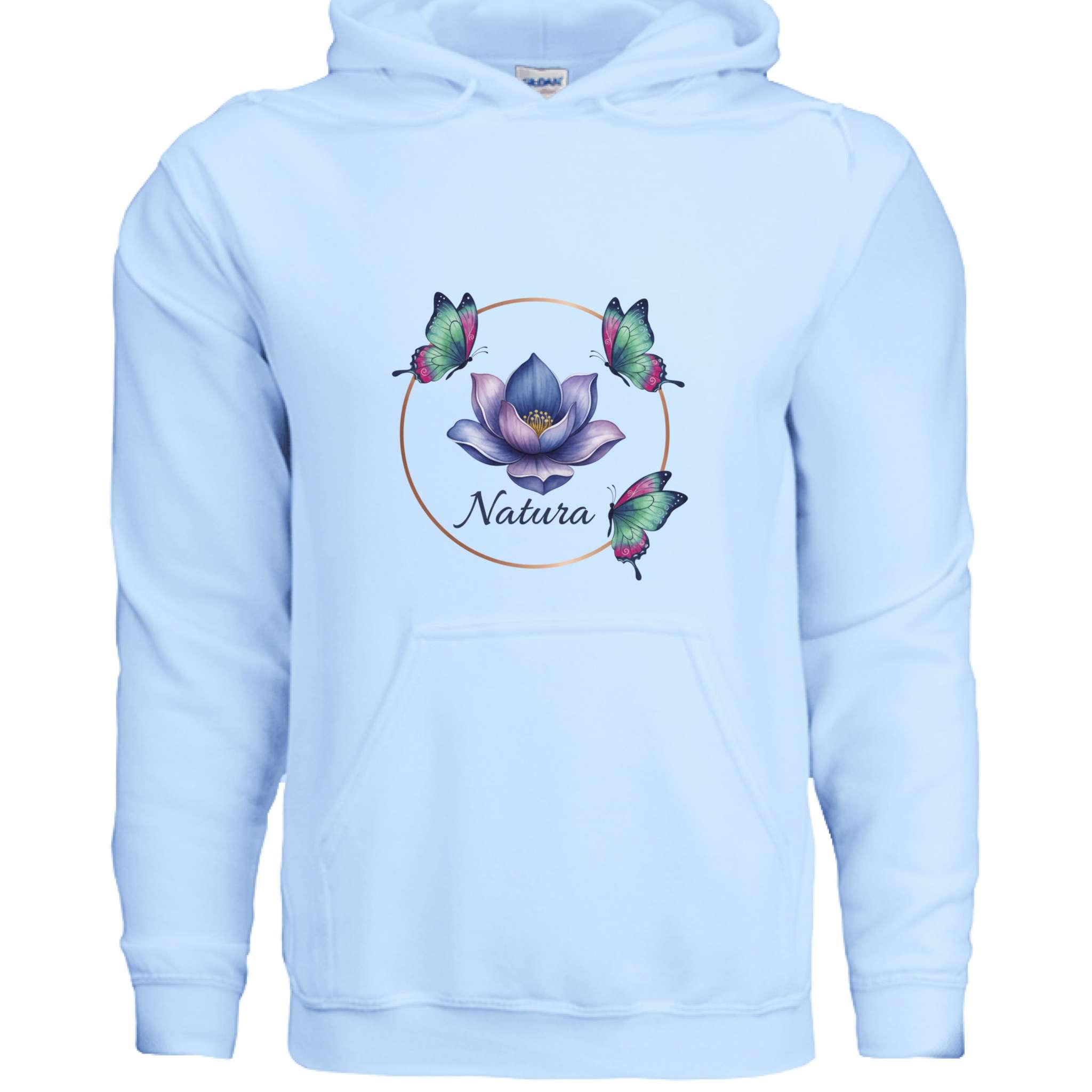 LIGHT BLUE - FRONT Gildan G185 Adult Heavy Blend