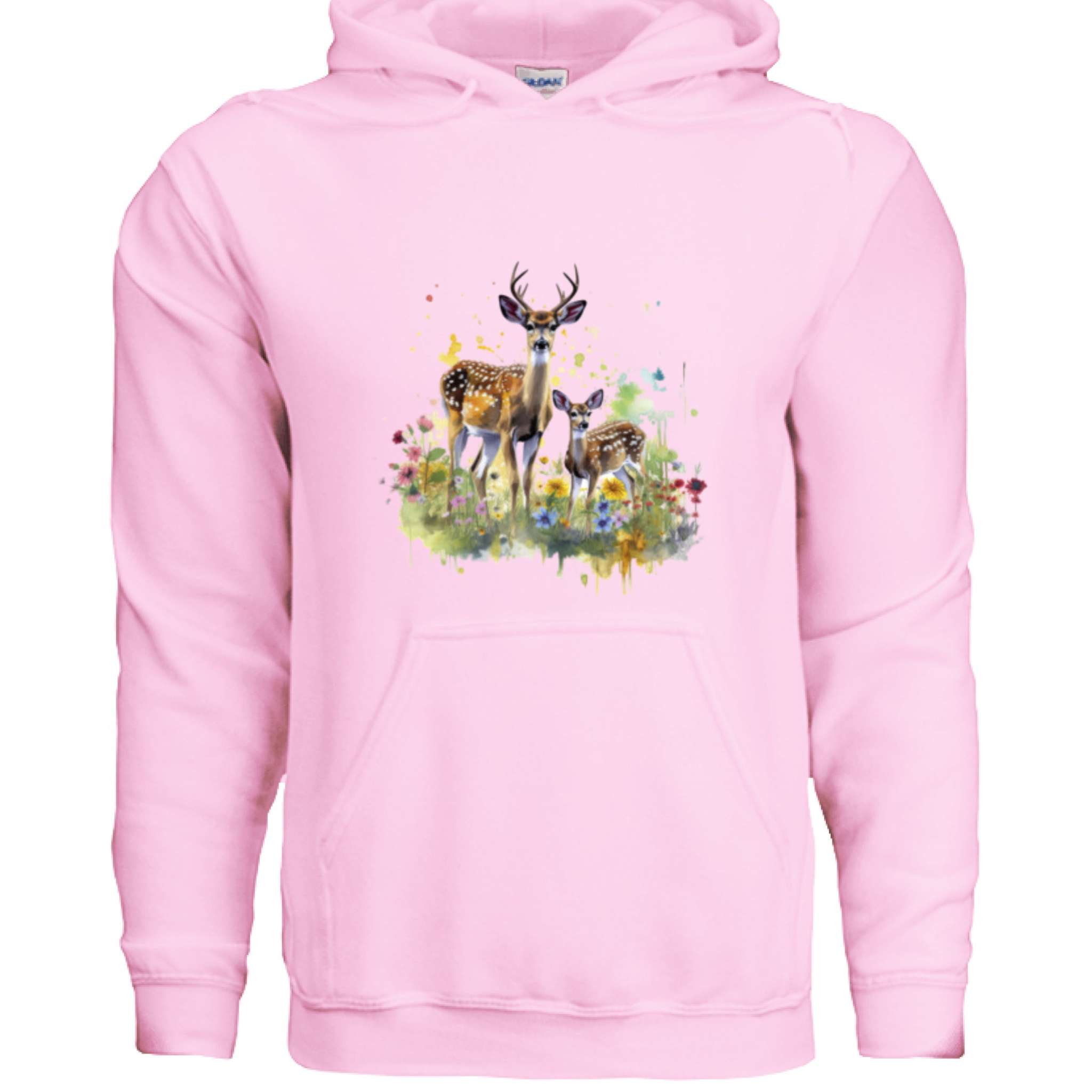 LIGHT PINK - FRONT Gildan G185 Adult Heavy Blend