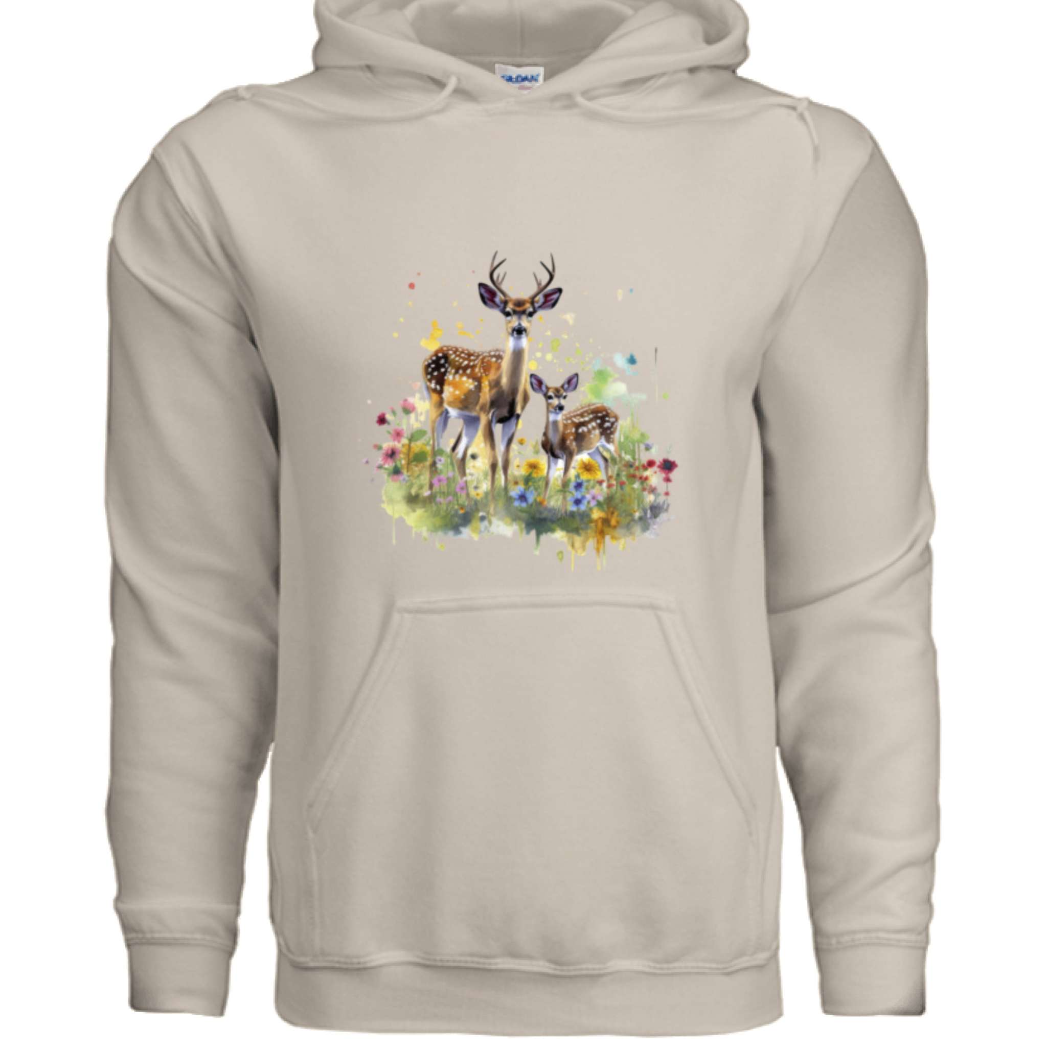 SAND - FRONT Gildan G185 Adult Heavy Blend