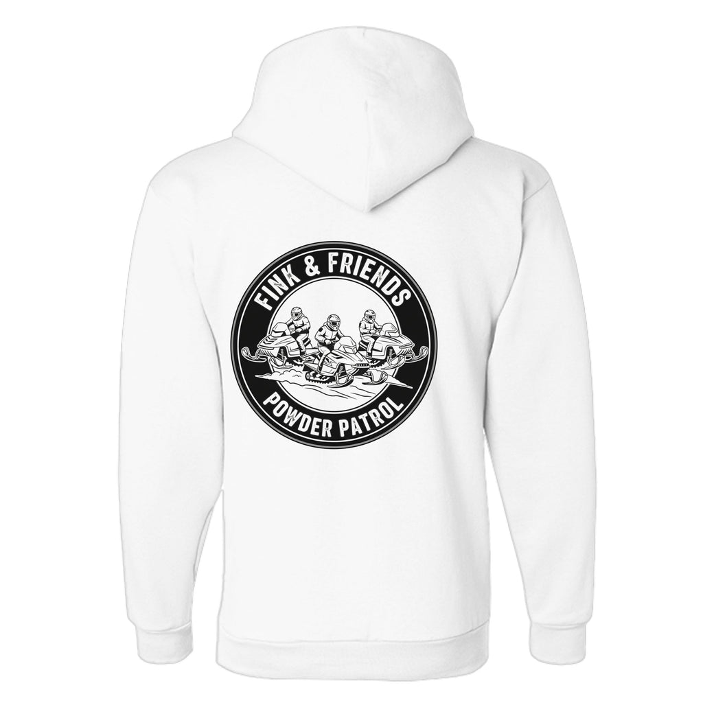 WHITE - BACK Double Dry Eco Pullover Hood