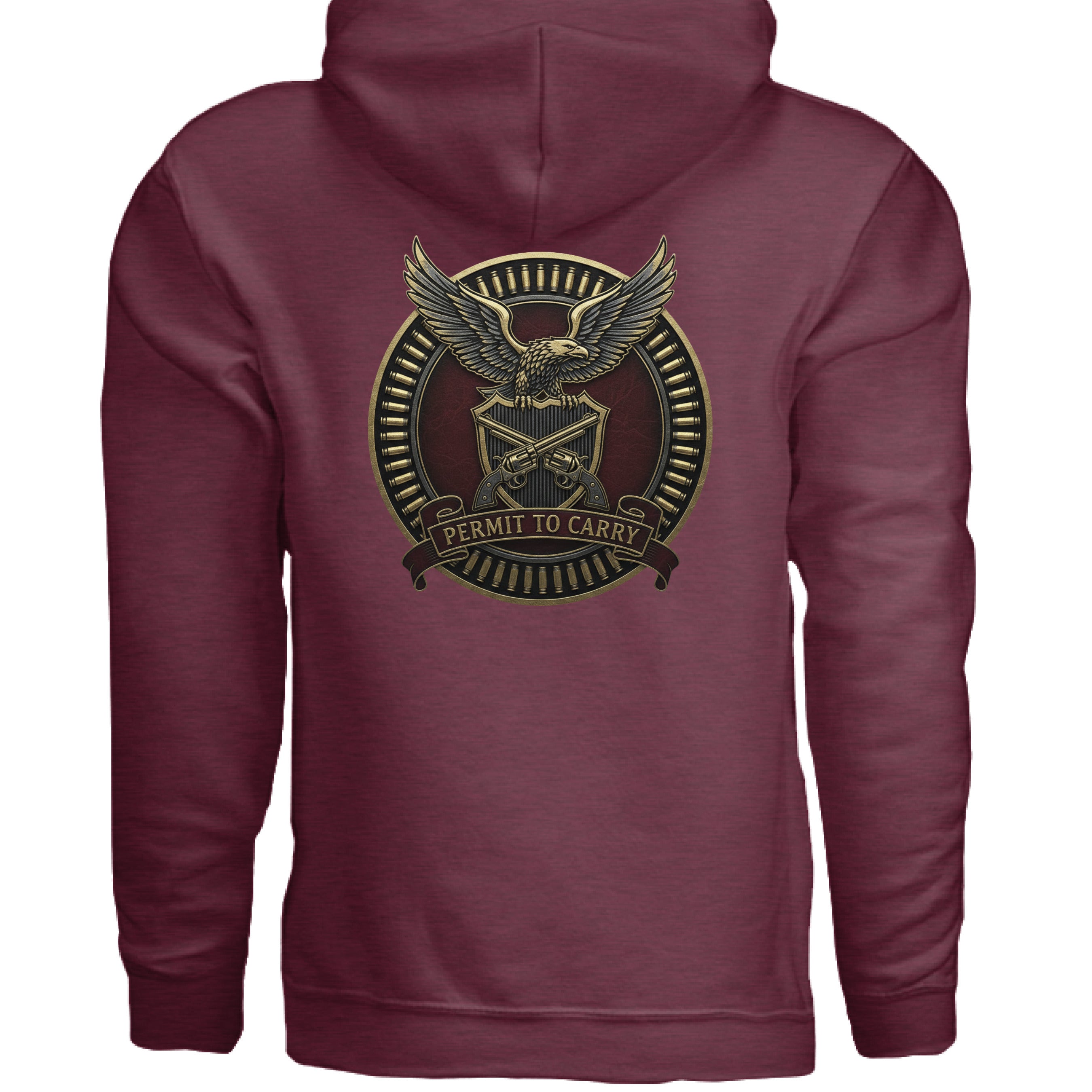 Heather Sport Dark Maroon - BACK