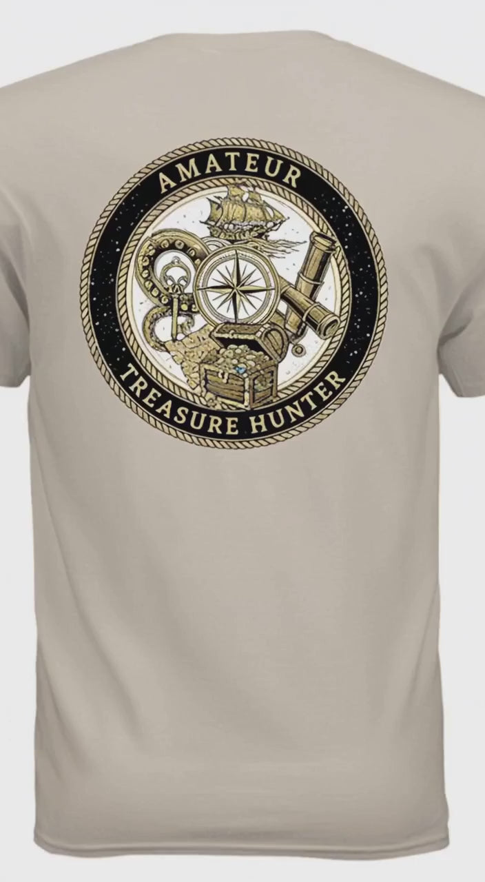 Amateur Treasure 255 T-Shirt - Metal Detecting & Treasure Hunting Hobby Tee SKU255414